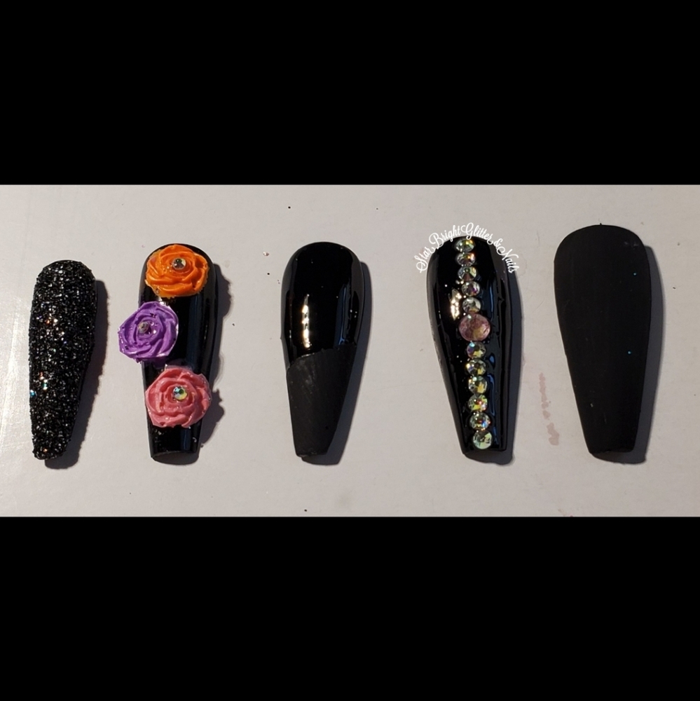 Custom "Senorita" Press On Nails